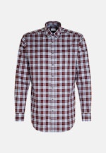 Regular Flannel shirt Check in Red |  Seidensticker Onlineshop