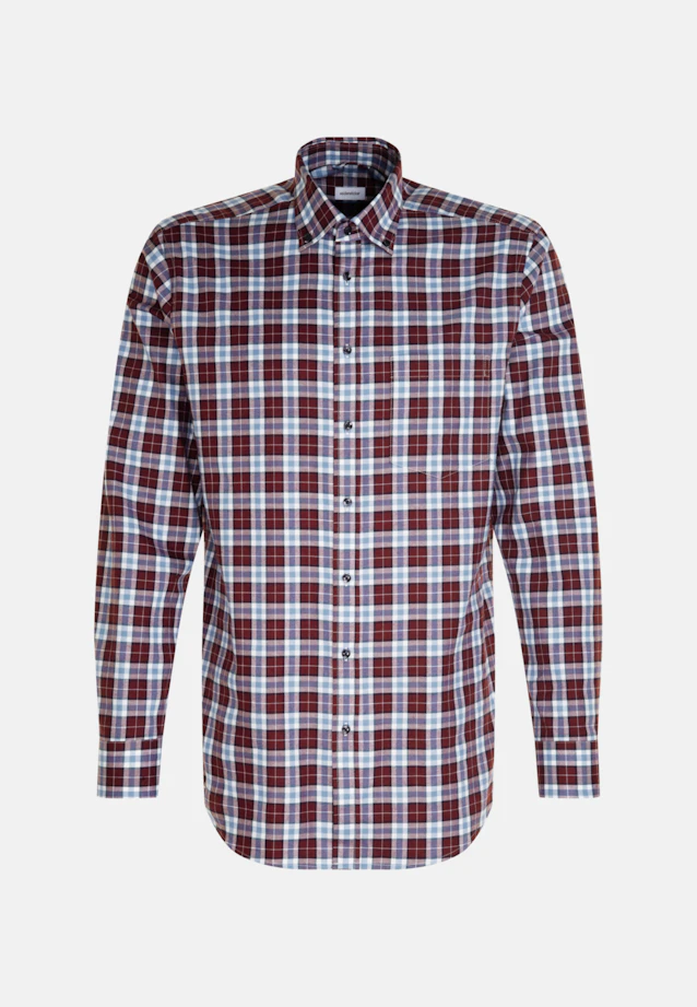Regular Chemise en flanelle carreaux in Rouge |  Seidensticker Onlineshop