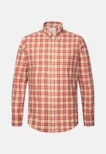 Regular Flanellhemd Karo in Orange |  Seidensticker Onlineshop