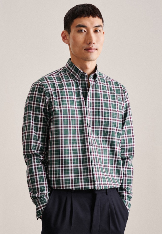 Flannel shirt in Green |  Seidensticker Onlineshop