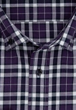 Regular Flanellhemd Karo in Lila |  Seidensticker Onlineshop