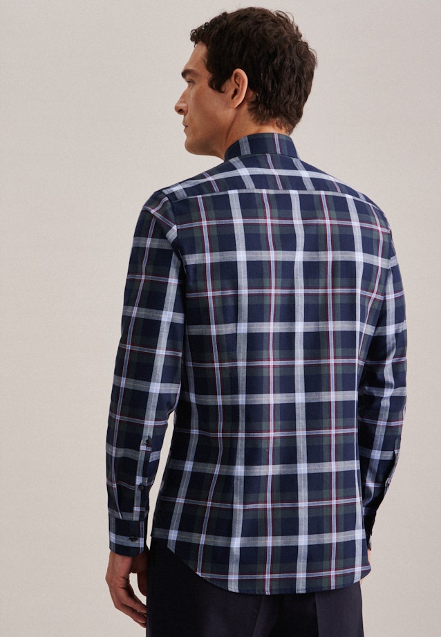 X-Slim Flannel shirt Check in Green |  Seidensticker Onlineshop