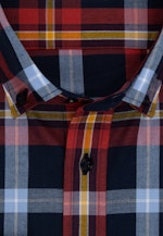 Regular Flanellhemd Karo in Orange |  Seidensticker Onlineshop