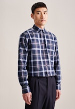 Twill Flanellhemd in Regular mit Button-Down-Kragen in Grün |  Seidensticker Onlineshop