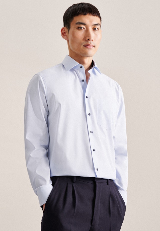 Regular Business shirt Uni in Light Blue |  Seidensticker Onlineshop