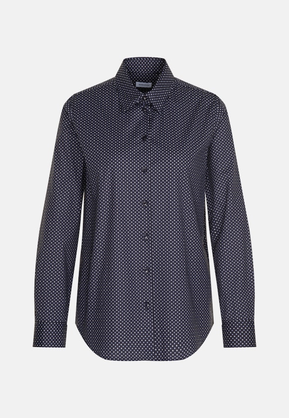 Poplin Shirt Blouse in Dark Blue |  Seidensticker Onlineshop