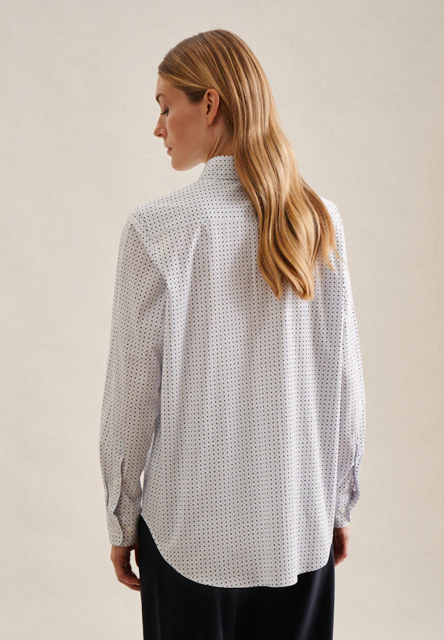Chemisier chemise Imprimé in Blanc |  Seidensticker Onlineshop