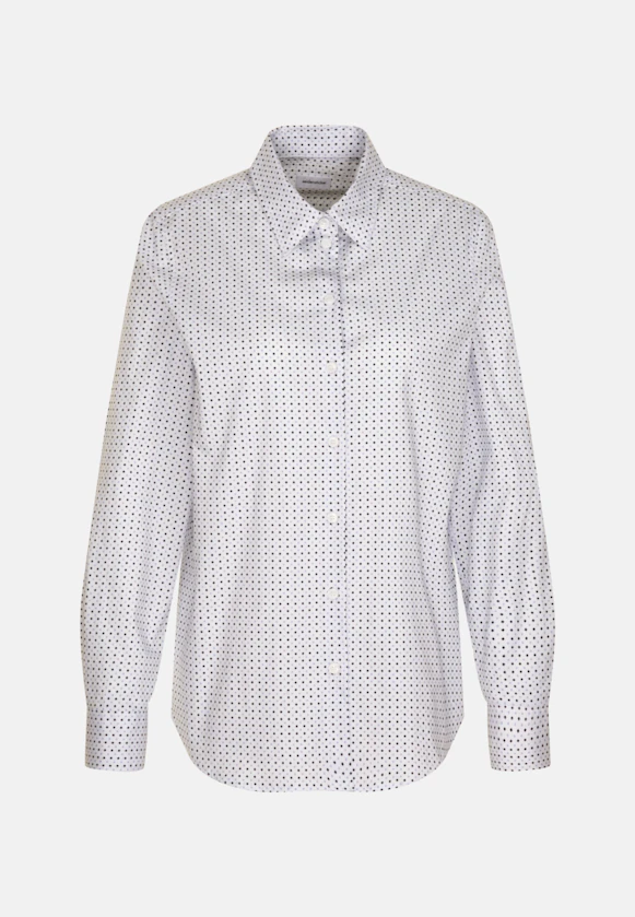 Chemisier chemise Imprimé in Blanc |  Seidensticker Onlineshop