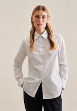 Shirt Blouse Print in White |  Seidensticker Onlineshop