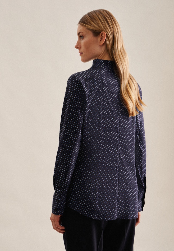 Poplin Chalice Blouse in Dark Blue | Seidensticker Onlineshop