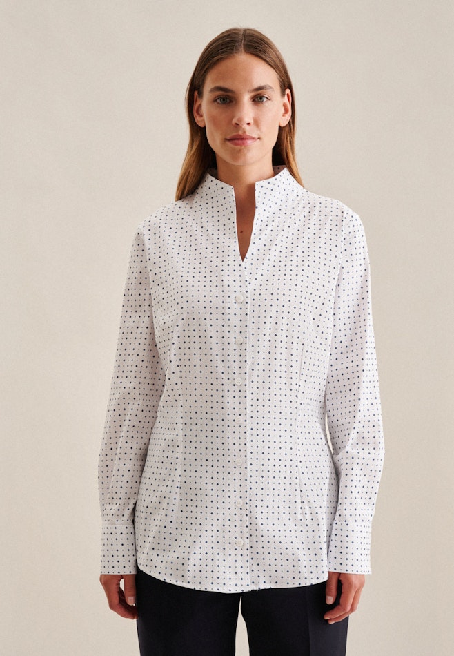 Poplin Chalice Blouse in White | Seidensticker Onlineshop