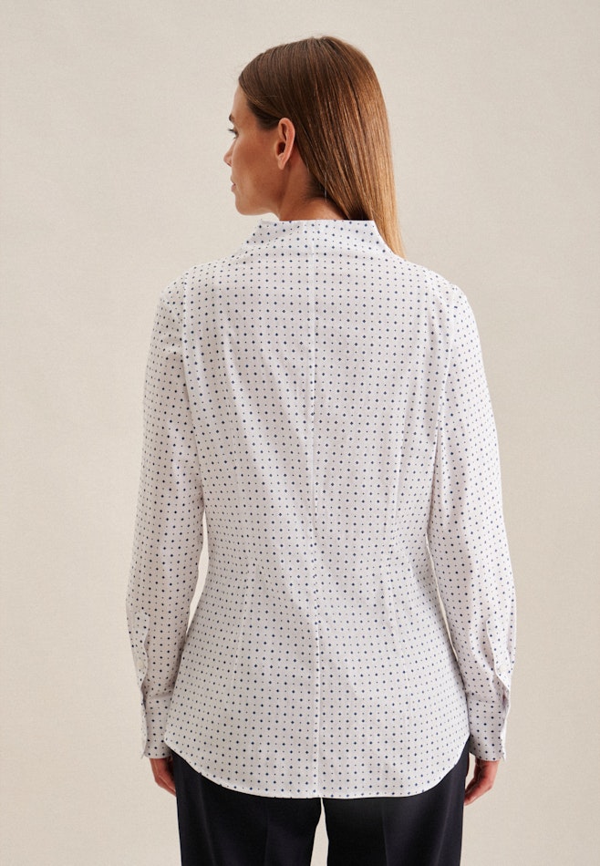 Poplin Chalice Blouse in White | Seidensticker Onlineshop