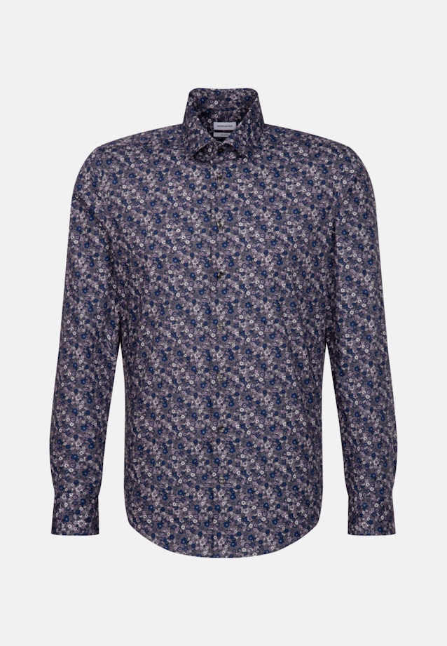 Shaped Business Hemd Floral in Grau |  Seidensticker Onlineshop