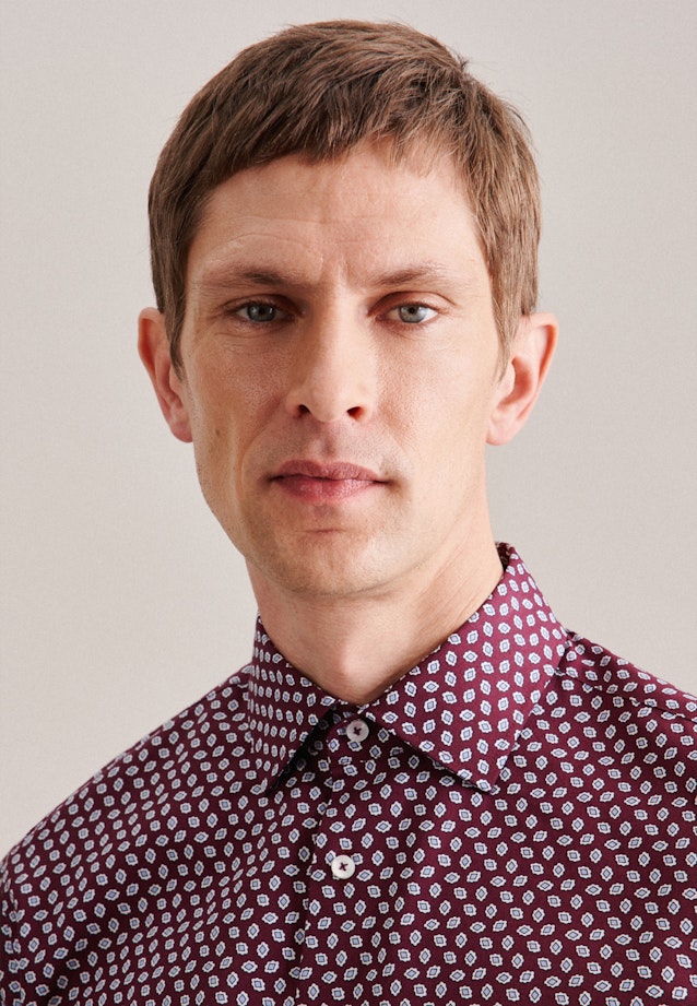 Shaped Business shirt Print in Red |  Seidensticker Onlineshop