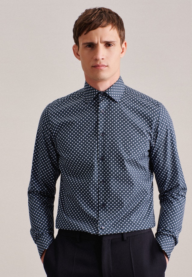 Business Shirt in Shaped with Kent-Collar in Green |  Seidensticker Onlineshop