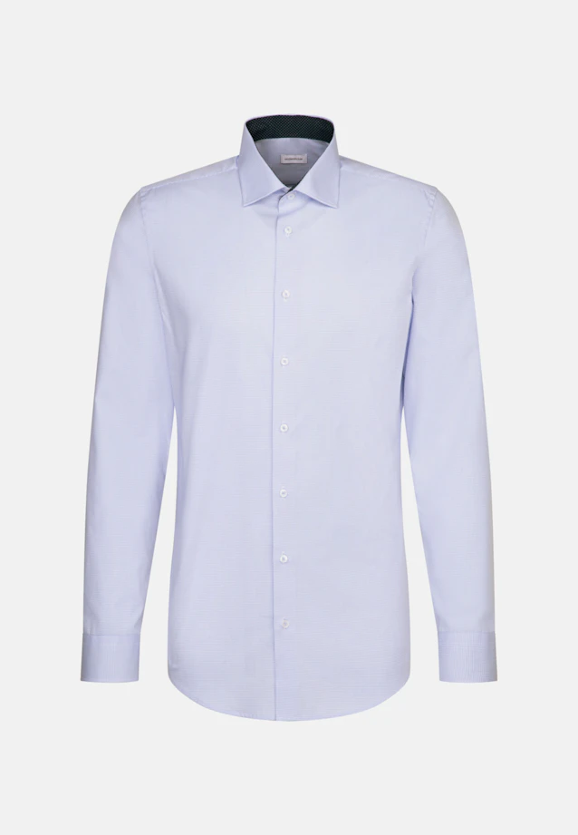 Shaped Business shirt Check in Light Blue |  Seidensticker Onlineshop