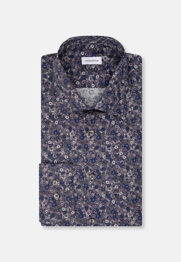 Comfort Business shirt Floral in Grey |  Seidensticker Onlineshop