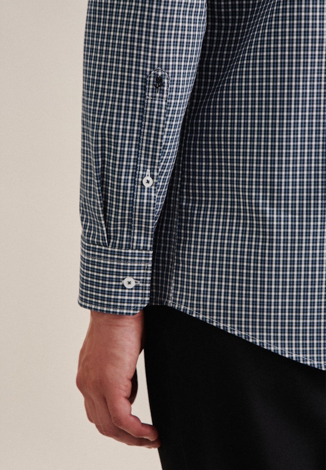 Non-iron Poplin Business Shirt in Comfort with Kent-Collar in Green |  Seidensticker Onlineshop