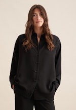 Crepe Long Blouse in Black |  Seidensticker Onlineshop