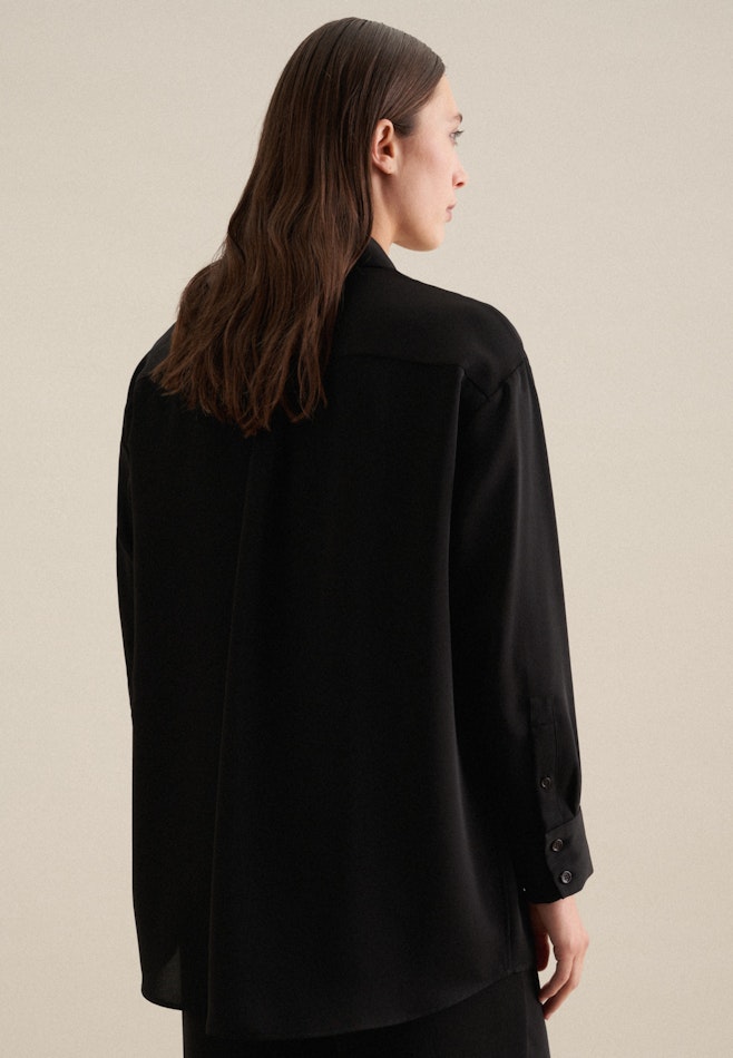 Crepe Long Blouse in Black | Seidensticker online shop