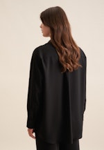 Crepe Long Blouse in Black |  Seidensticker Onlineshop