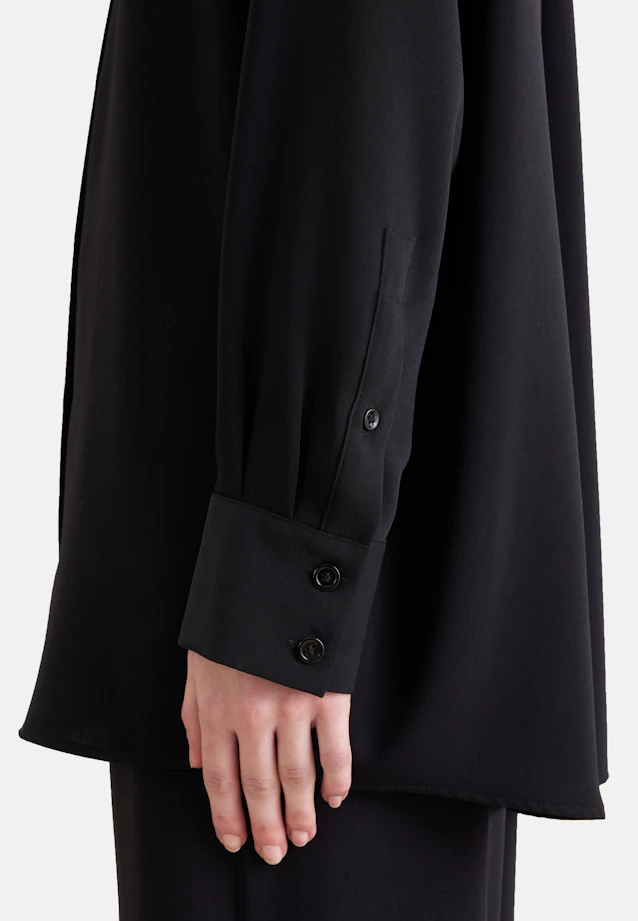 Oversizebluse Uni in Schwarz |  Seidensticker Onlineshop
