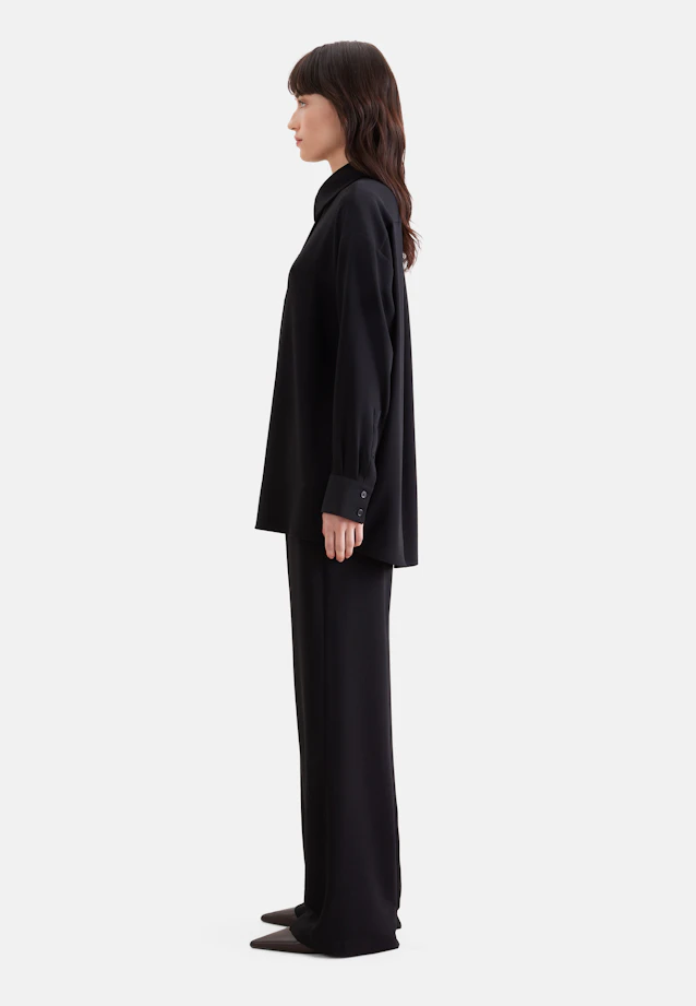 Oversizebluse Uni in Schwarz |  Seidensticker Onlineshop