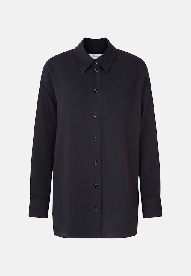 Oversizebluse Uni in Schwarz |  Seidensticker Onlineshop
