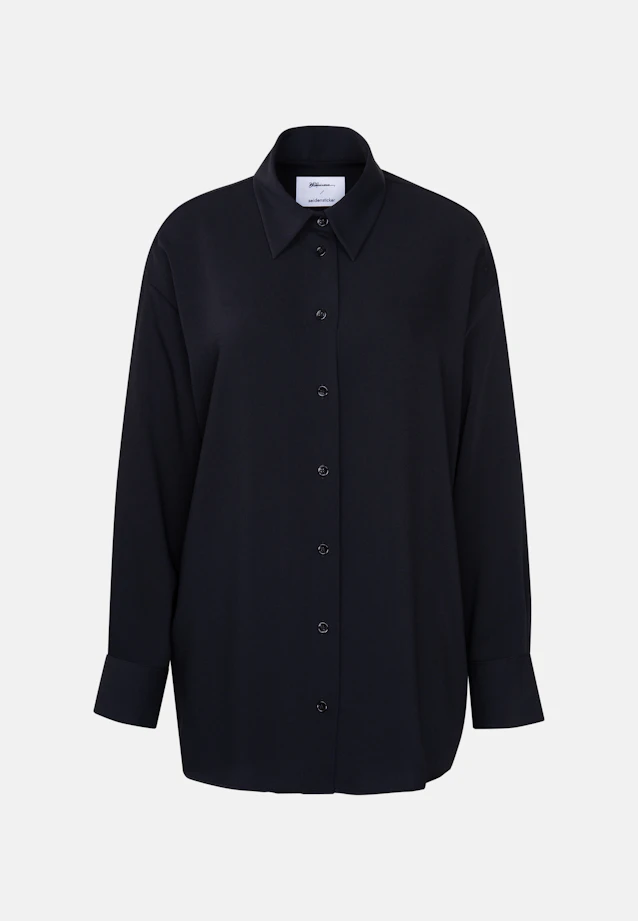 Oversizebluse Uni in Schwarz |  Seidensticker Onlineshop
