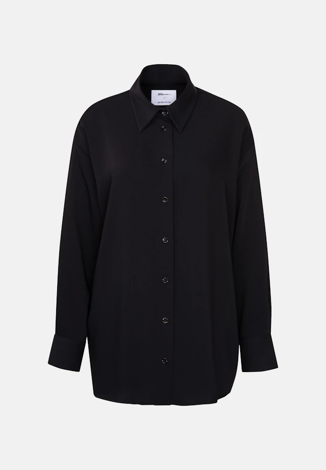 Oversizebluse Uni in Schwarz |  Seidensticker Onlineshop