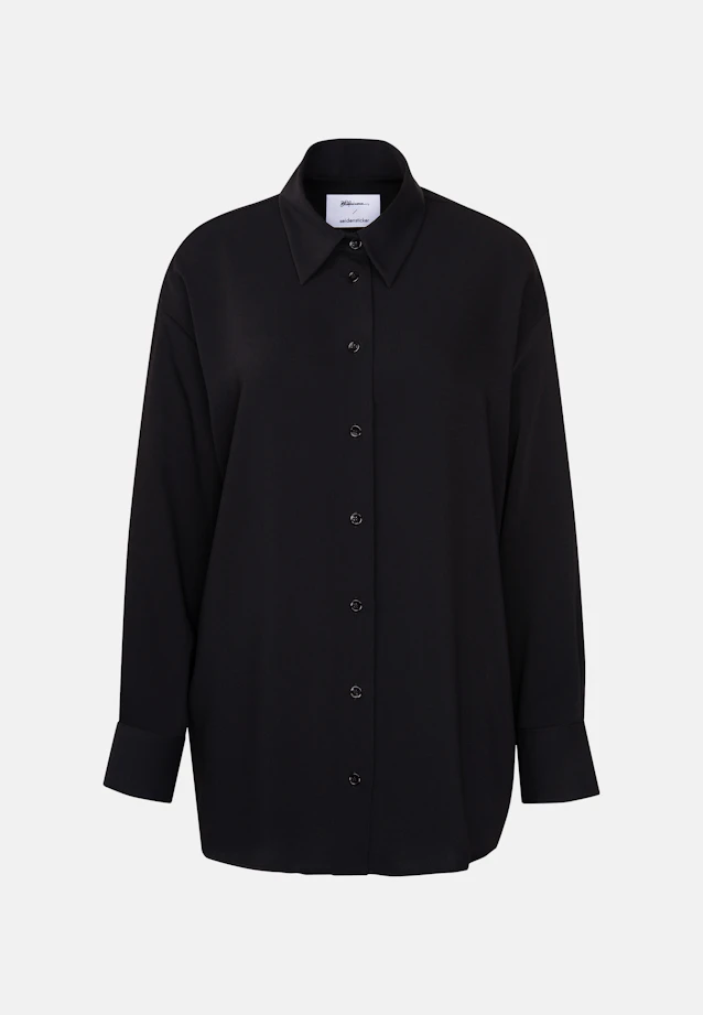 Chemisier oversize Uni in Noir |  Seidensticker Onlineshop