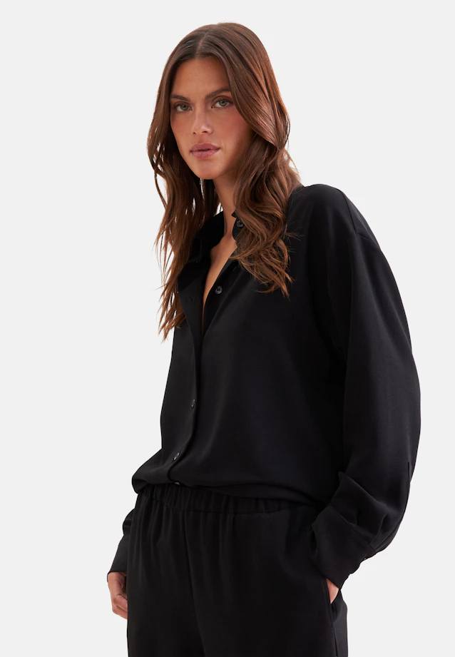 Oversize Hemdbluse in Schwarz |  Seidensticker Onlineshop