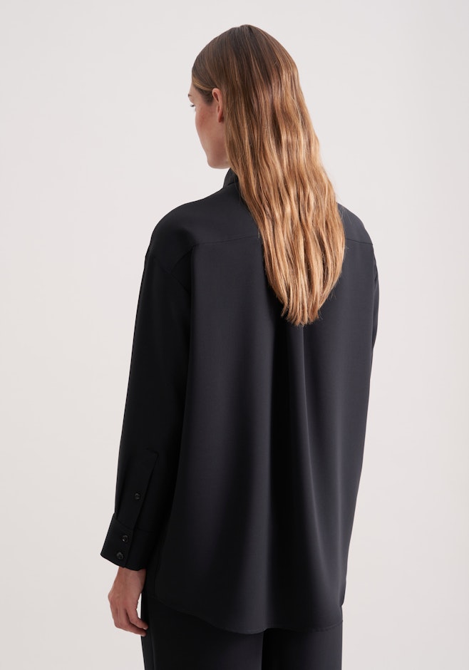 Oversize Hemdbluse in Schwarz | Seidensticker Onlineshop