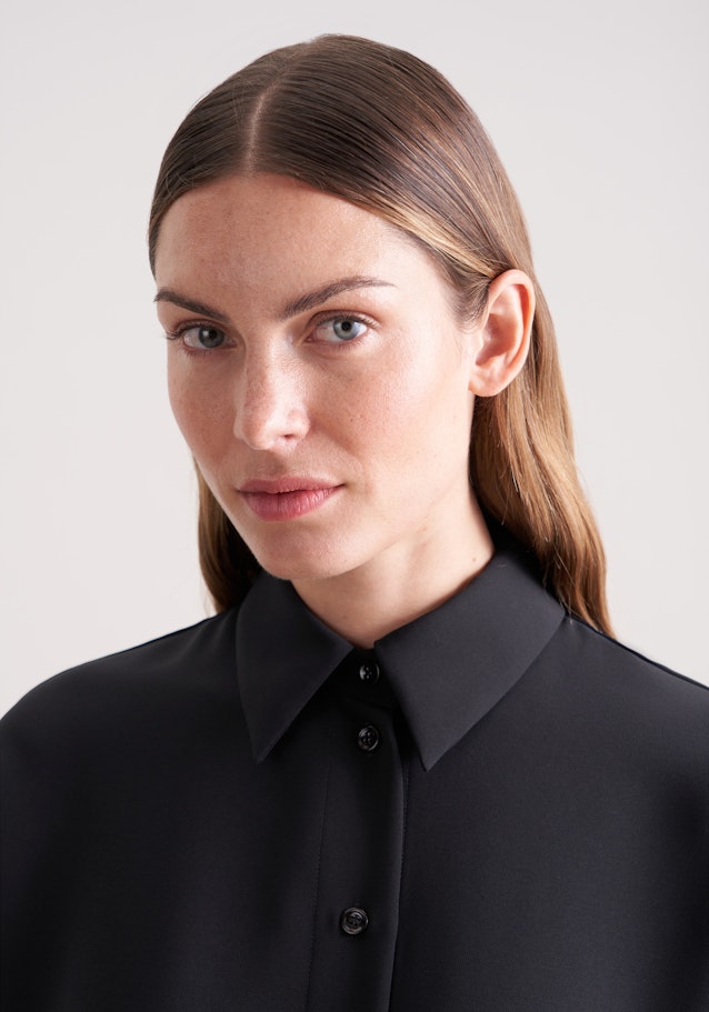 Oversize Hemdbluse in Schwarz | Seidensticker Onlineshop