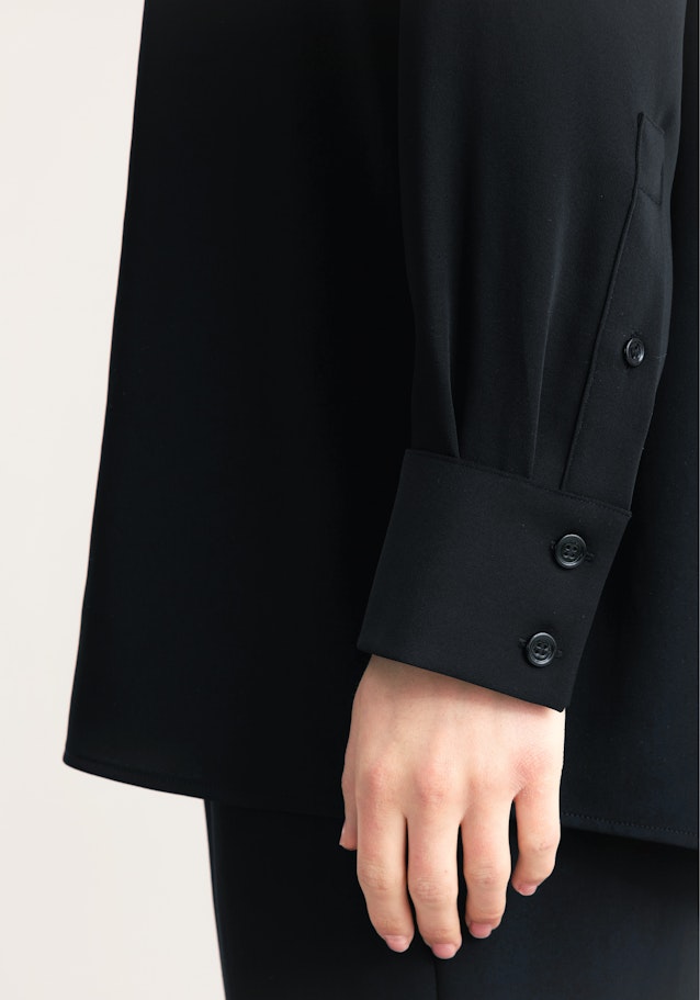 Chemisier oversize Uni in Noir | Seidensticker Onlineshop