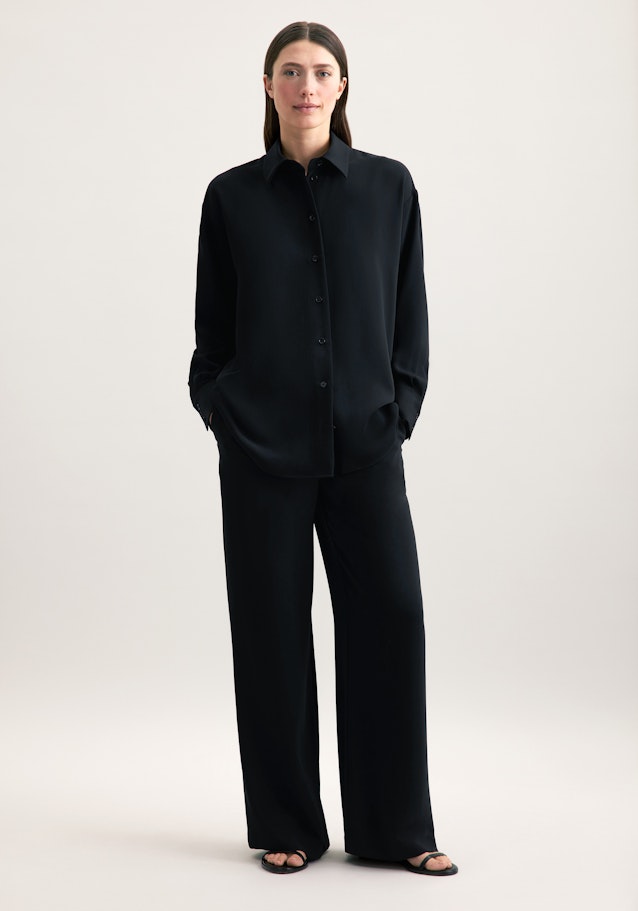 Chemisier oversize Uni in Noir | Seidensticker Onlineshop