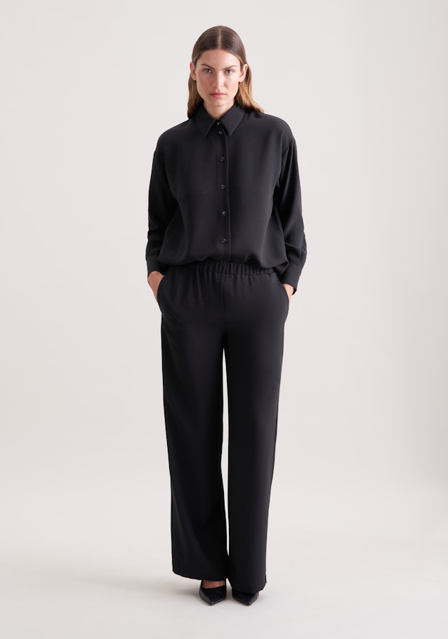 Oversize Hemdbluse in Schwarz | Seidensticker Onlineshop