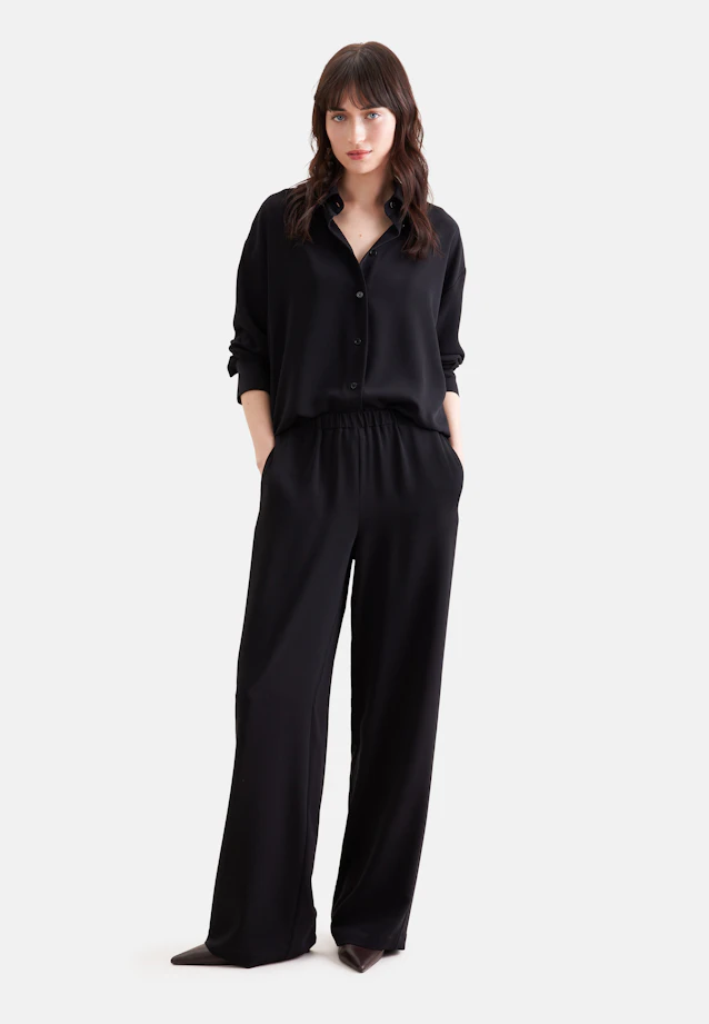 Oversize Hemdbluse in Schwarz |  Seidensticker Onlineshop