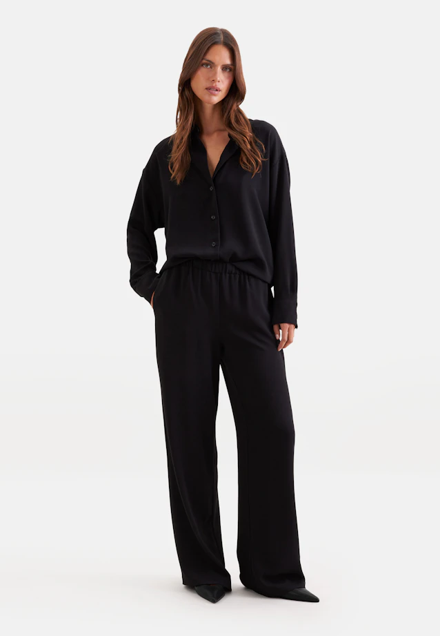 Oversize Hemdbluse in Schwarz |  Seidensticker Onlineshop