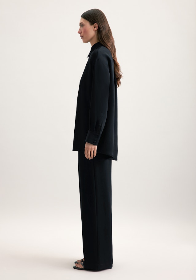 Chemisier oversize Uni in Noir | Seidensticker Onlineshop