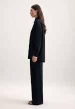 Langarm Krepp Oversizebluse in Schwarz |  Seidensticker Onlineshop
