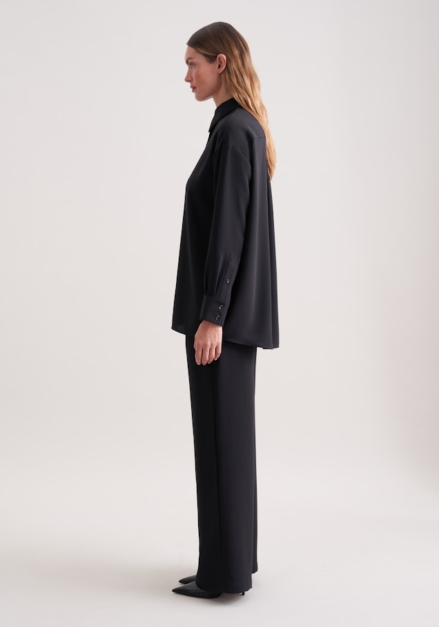 Oversize Hemdbluse in Schwarz | Seidensticker Onlineshop