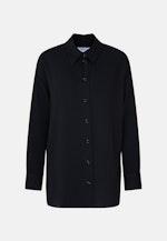 Langarm Krepp Oversizebluse in Schwarz |  Seidensticker Onlineshop