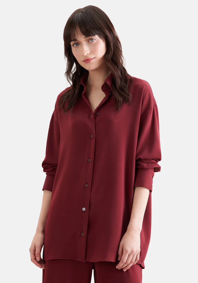 Oversize Hemdbluse in Rot | Seidensticker Onlineshop