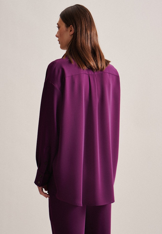 Crepe Long Blouse in Purple | Seidensticker online shop
