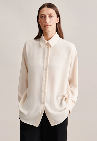 Chemisier oversize in Ecru |  Seidensticker Onlineshop