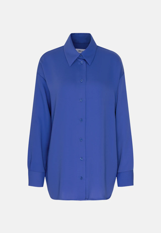 Oversize Hemdbluse in Mittelblau |  Seidensticker Onlineshop