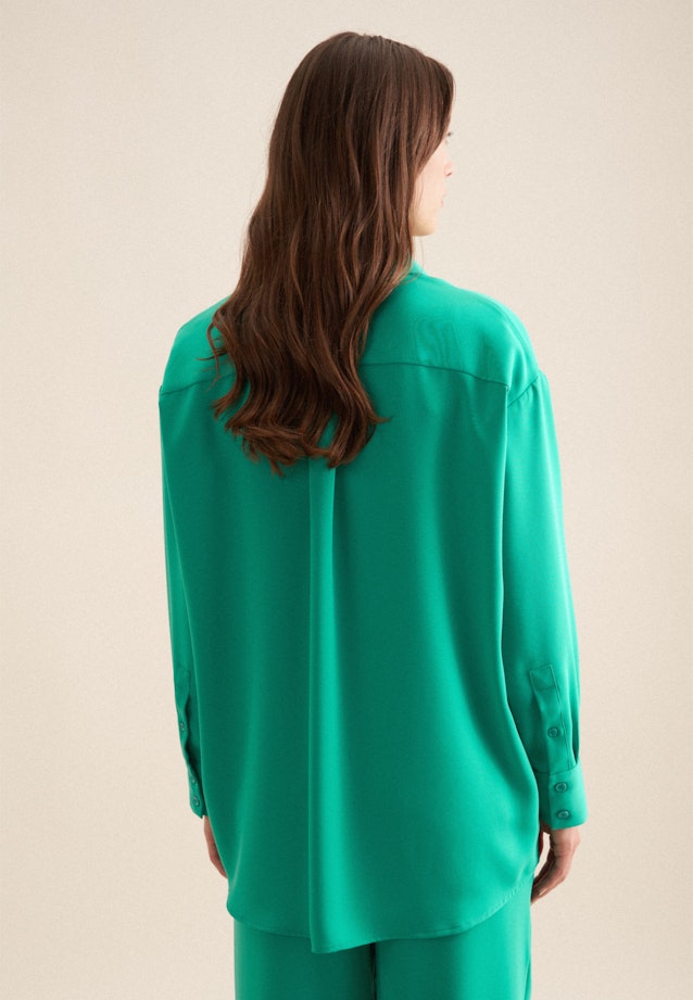 Krepp Longblouse in Groen |  Seidensticker Onlineshop