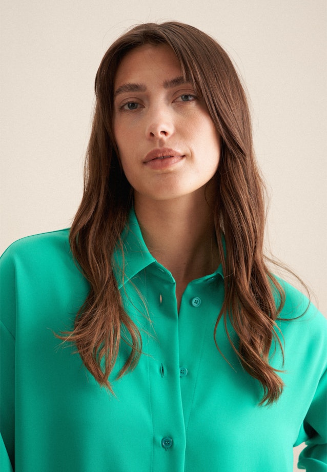 Oversize shirt blouse in Green |  Seidensticker Onlineshop