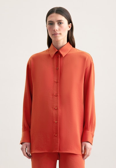 Oversize Hemdbluse in Orange |  Seidensticker Onlineshop